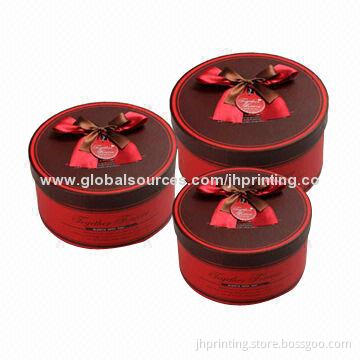 Luxury Paper Gift Tube with Bowknot and Tag, Made of Art Paper, OEM Orders Accepted